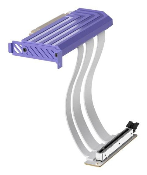 Hyte Pcie 5.0 Hyper Riser, Cable De Extensión Violeta/Blanco, 20cm Acc-Hyte-Pcie50-Tm