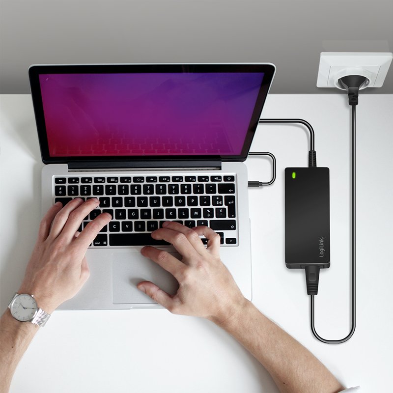 Cargador 100w Usb 1 Puertos, 1x Usb-C Pd Cable 1,2 Metros Logilink