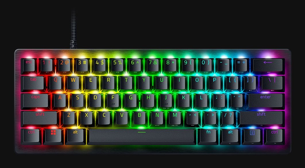 Razer Teclado Jeu Huntsman V3 Pro Mini - Azerty Switches Optiques Analogiques -