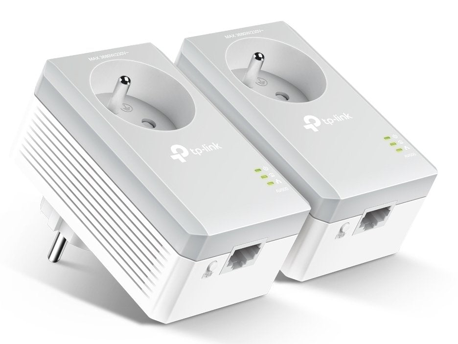 Tp-Link Kit De 2 Plc De 500 Mbps - 1 Puerto Ethernet Y Enchufe Integrado