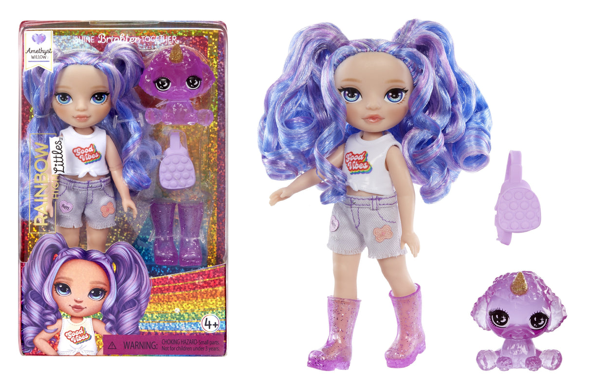 Muñeca  Mga Entertainment Rainbow High Littles - Amatista (Púrpura) 531234-Euc