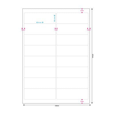 Mediarange Mrink147 Etiqueta Autoadhesiva Blanco Permanente 800 Pieza(S)