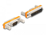 Delock Adaptador D-Sub 9 Pines Macho Con Tuercas A D-Sub 25 Pines Macho Con Tornillos
