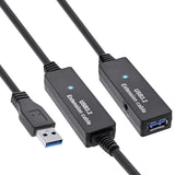 Cable Inline Usb 3.0 Cable Repetidor Activo Tipo A Macho A A Hembra Negro 10m