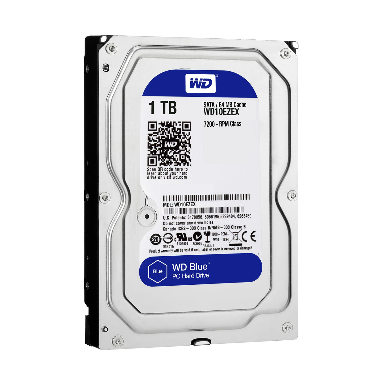 Disco Duro Interno Hdd Wd Caviar Blue Wd10ezex - 1tb · Sata Iii ·  3.5" · 64mb Caché