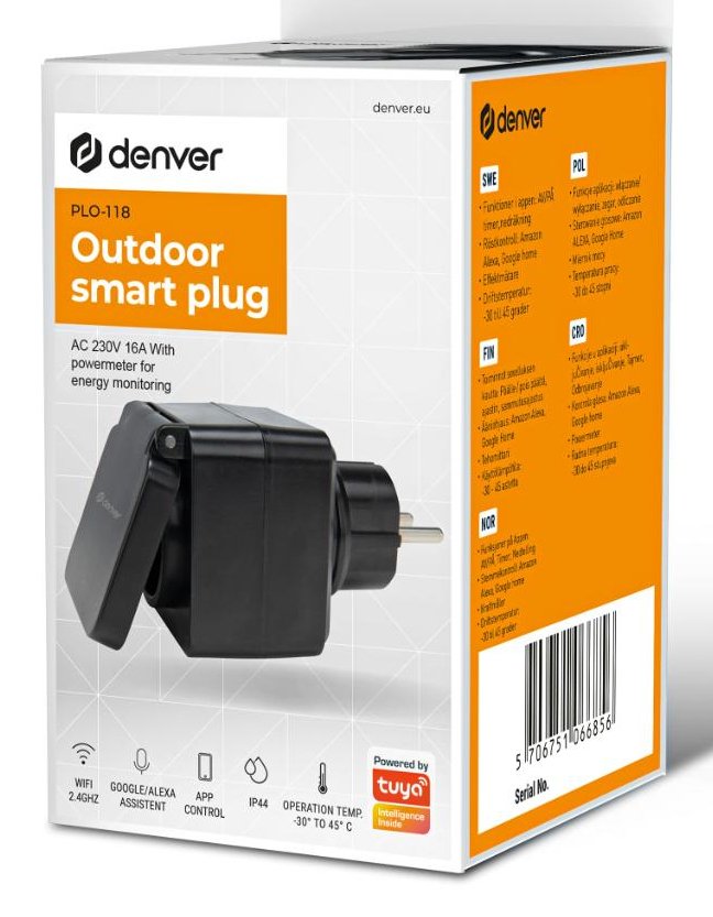 Denver Plo-118 Smart Outdoor Socket