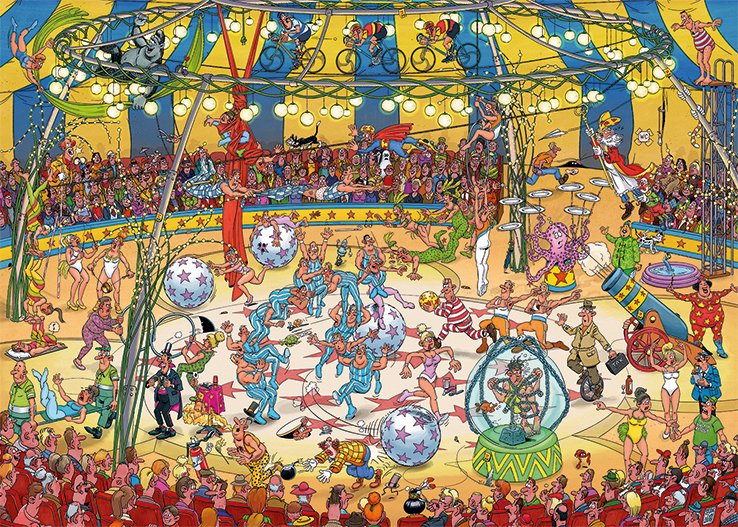 Jan Van Haasteren - Acrobat Circus - 1000 Piece Puzzle (19089)