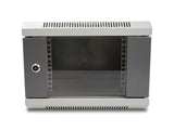 Delock 43416 Gabinete De Red De 10" Con Puerta De Vidrio 4u Gris
