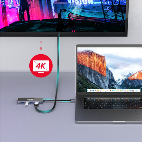 EAN 4894160048097 - UNITEK uHUB H6 Alámbrico USB 3.2 Gen 1 (3.1 Gen 1) Type-C Negro, Gris imagen 5