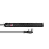 EAN 5715063053034 - Lanview LVR-3MUK-SW-UK6 unidad de distribución de energía (PDU) 6 salidas AC 1.4U Negro imagen 1
