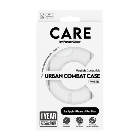 EAN 5715685004063 - PanzerGlass CARE™ by ® Urban Combat Case Transparent w. White MagSafe iPhone 16 Pro Max funda para teléfo imagen 3