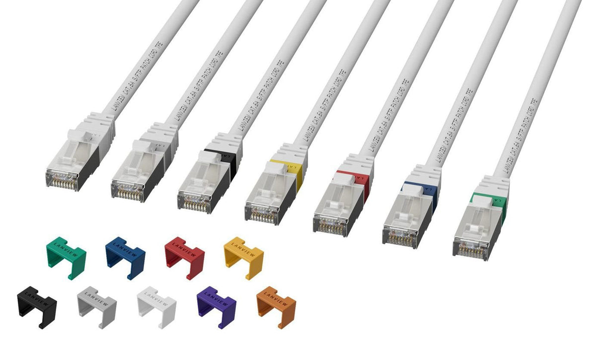 Cat6a S/Ftp 0,5m White Lszh,  High-Flex