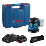 Lijadora Excéntrica A Batería Bosch Professional Gex 185-Li Professional Solo, 18 Voltios Azul/Negro, Sin Batería Ni Cargador, Ø 125 Mm 06013a5020