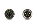 Delock M12 Cable L-Kodiert 5 Pin Stecker Rechts Gewinkelt Zu Buchse Gerade Pur Schleppkettentauglich 2 M Grau