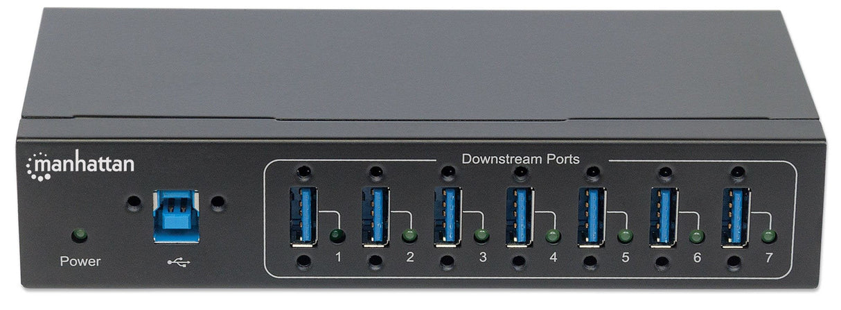 EAN 0766623164405 - Manhattan 164405 hub de interfaz USB 3.2 Gen 1 (3.1 Gen 1) Type-B 5000 Mbit/s Negro imagen 4