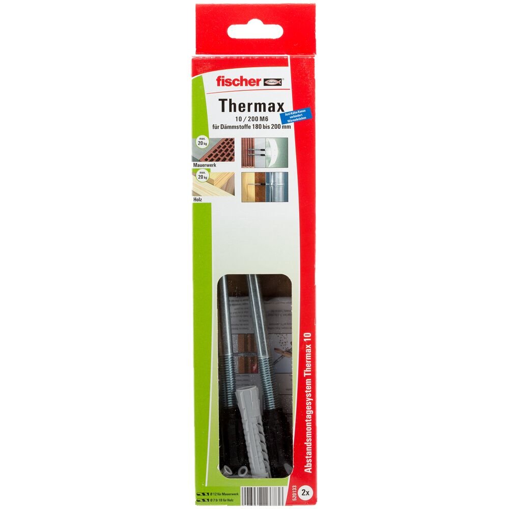 Fischer Sistema De Montaje A Distancia Thermax 10/200 M6, 2 Piezas 520133