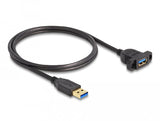 Delock Superspeed Usb 5 Gbps (Usb 3.2 Gen 1) Cable Usb Typ-A Stecker Zu Buchse 1 M Zum Einbau Schwarz