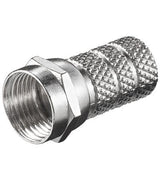 Twist-On F-Plug Connector 5.2 Mm - Zinc-Nickel