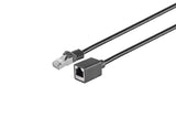 Cat7 S/Ftp Extension Cable  Lszh 0.5m Black Microconnect