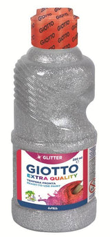 Giotto Témpera Glitter Plata Botella 250 Ml