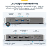 EAN 0065030921930 - StarTech.com 208UE-USB4-DOCK base para portátil y replicador de puertos Alámbrico Gris imagen 5