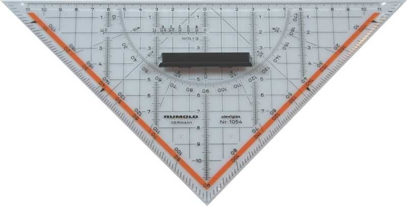 Rumold Geodreieck - 25 Cm - 45°, 45° - Transparente