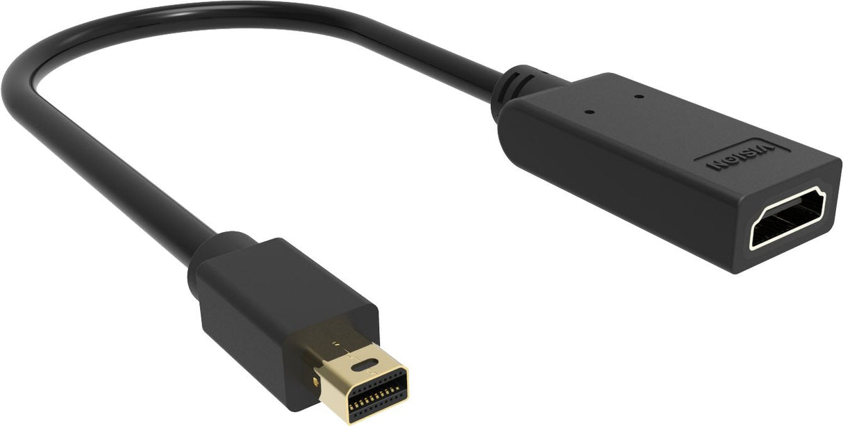 Vision Tc-Mdphdmi/Bl Adaptador De Cable De Vídeo Mini Displayport Hdmi Tipo A [Estándar] Negro