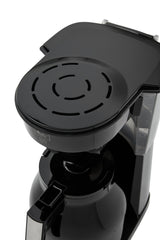 Cafetera Melitta 1023-08 Totalmente Automática De Filtro Negro, Cafetera De Filtro, De Café Molido, 1050 W, Negro, Plata