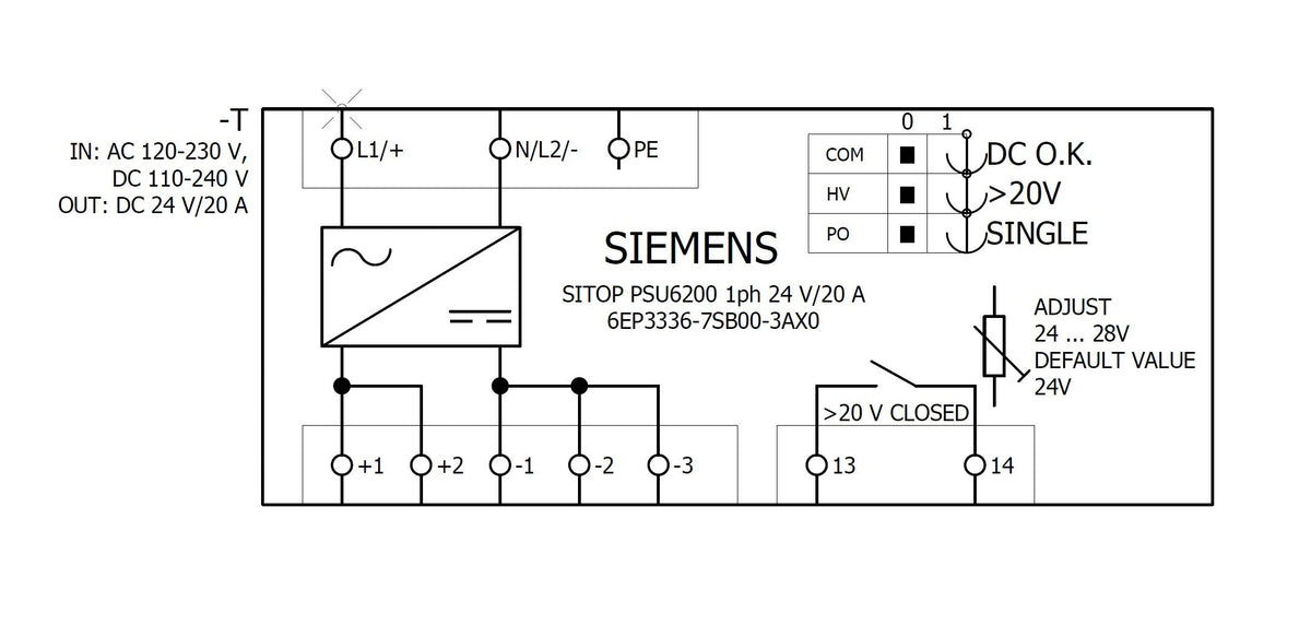 Siemens 6ep33367sb003ax0 Fuente De Alimentación Alimentación 20 A - Pc-/Server Fuente De Alimentación