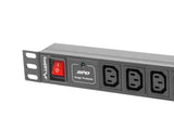 EAN 5901969414493 - Lanberg PDU-10I-0200-IEC-BK unidad de distribución de energía (PDU) 10 salidas AC 1U Negro imagen 2