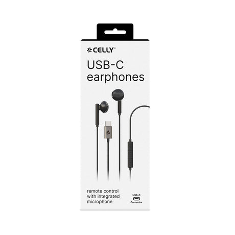 EAN 8021735195757 - Celly UP1100TYPEC Auriculares Alámbrico Dentro de oído Llamadas/Música USB Tipo C Negro imagen 5