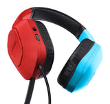 Auriculares Gaming Con Micrófono Trust Gaming Gxt 416s Zirox Jack 3.5 Azules Y Rojos