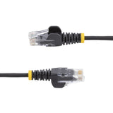 Startech.Com Cable Cat6 De 1m - Delgado - Con Conectores Rj45 Sin Enganches - Negro