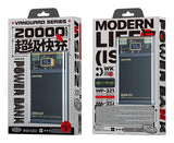 EAN 6941027632048 - WEKOME WP-321 Polímero de litio 20000 mAh Cargador inalámbrico Negro, Transparente imagen 2