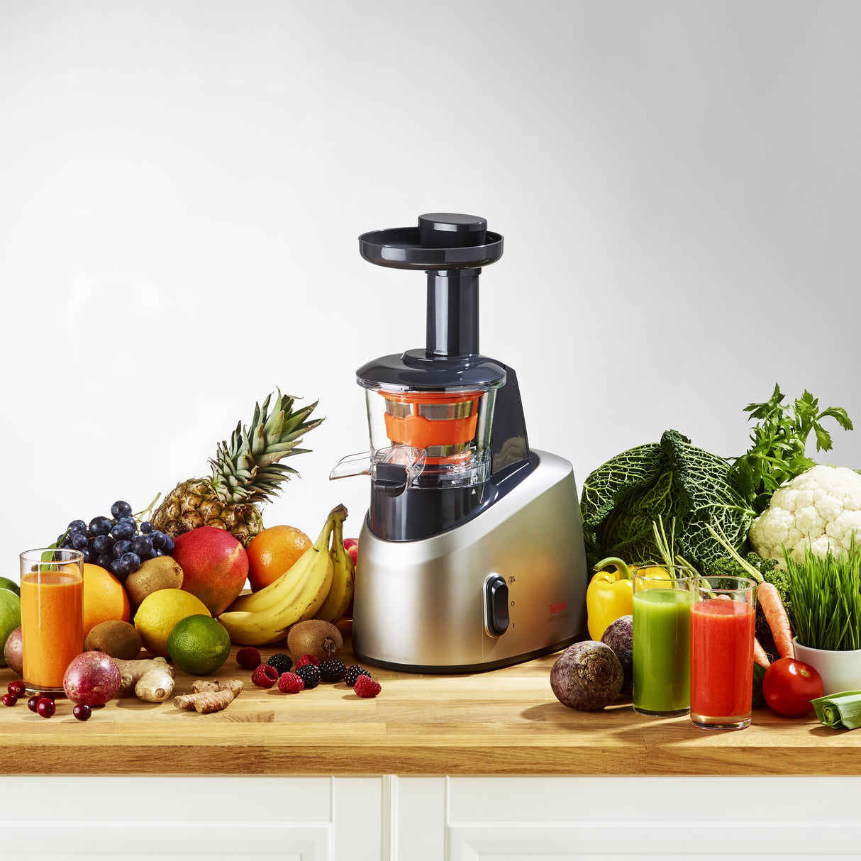 Exprimidor Tefal Infiny Juice Zc255b  200 W Gris, Plata