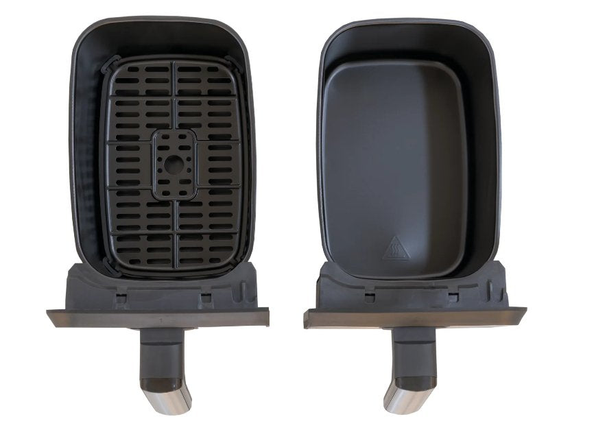 Unold 58685 Freidora Doble 8 L Independiente 1700 W Freidora De Aire Caliente Negro, Gris