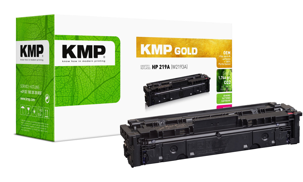 Kmp Gold Toner Hp 219a W2193a Magenta 1200 Copias Remanufactured