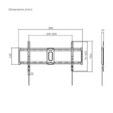 Aisens Soporte Eco Ultra Delgado Para Monitor/Tv 75kg De 43-100, Negro