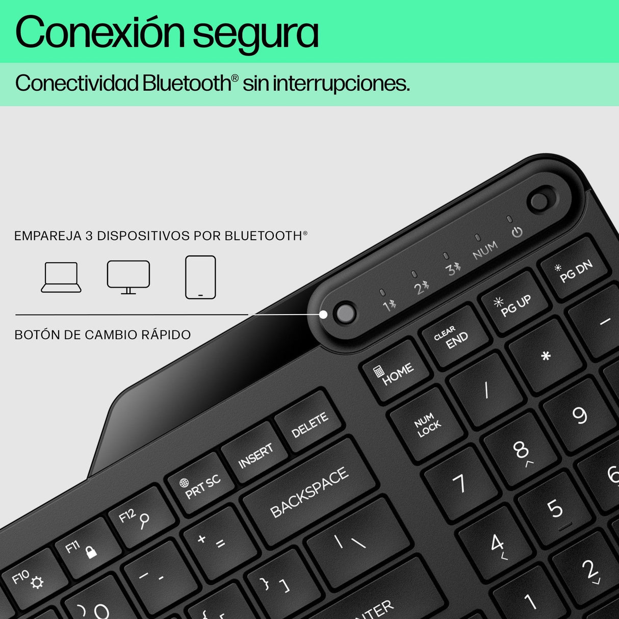 EAN 0197192767092 - HP 460 Multi-Device Bluetooth Keyboard teclado Hogar Negro imagen 7
