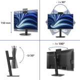 23 8' 16:9 Ips 120hz 1920x1080 Has 150mm D-Sub X 1  Hdmi X 1x 1.4 Dp X 1x 1.2