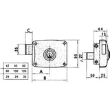 Cerradura Sobreponer Con Cilindro 5125a Entrada 100mm. Mano Izquierda 95125ahe10i Lince