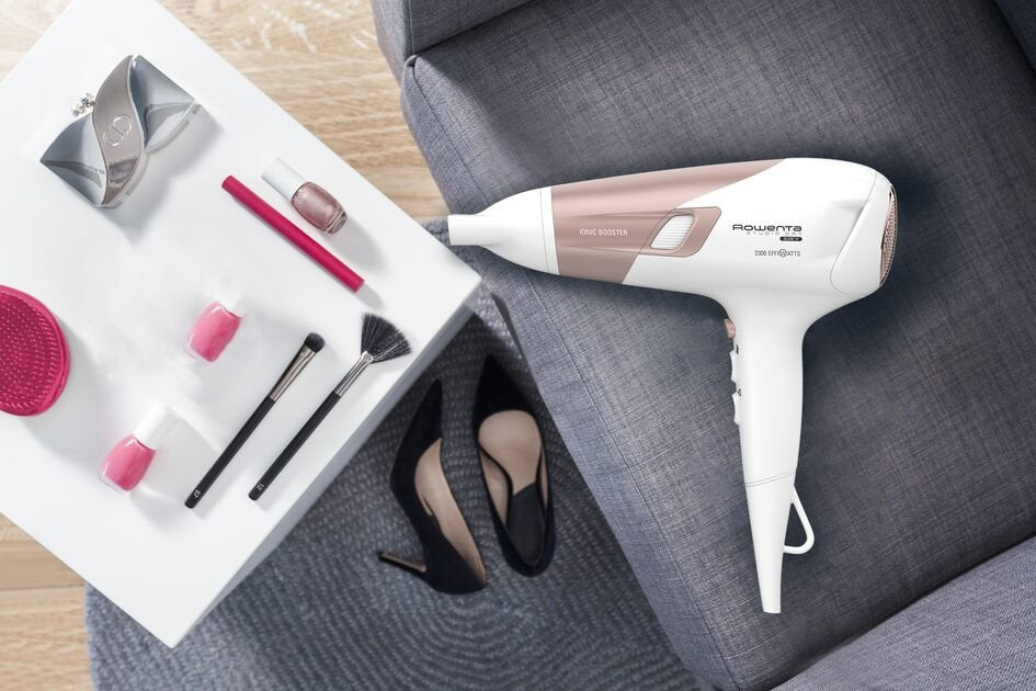 Rowenta Cv5830 Studio Dry 2300w Blanco Secador De Pelo Con Difusor Generador Iónico