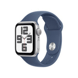Apple Watch Se, Smartwatch Plateado, Polarstern, Aluminio, 40 Mm, Correa Deportiva Denim M/L Mxed3qf/A