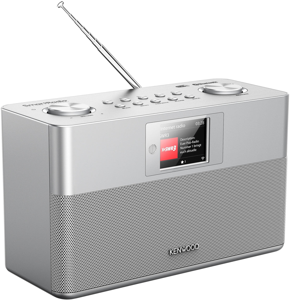 Kenwood Cr-M100s Smart Radio Mit Dab+, Grosses Farbdisplay, Wifi Plata