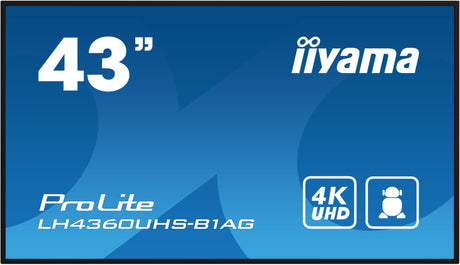 EAN 4948570122295 - iiyama LH4360UHS-B1AG pantalla de señalización Pizarra de caballete digital 108 cm (42.5") LED Wifi 500 c imagen 2