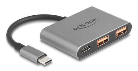 EAN 4043619643370 - DeLOCK 64337 hub de interfaz USB 3.2 Gen 2 (3.1 Gen 2) Type-C 10000 Mbit/s Gris imagen 1