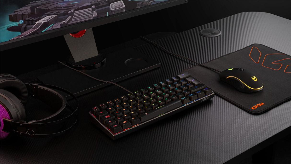 Krom Teclado Gaming Kluster Rgb Mini Keyboard
