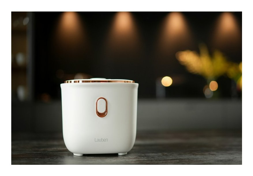 Lauben Lbrcmmrc120wa Arrocera 1,2 L 300 W Oro Rosa, Blanco