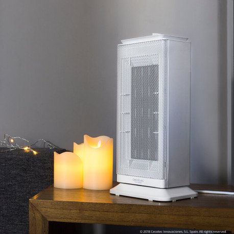 EAN 8435484053112 - Cecotec 05311 calefactor eléctrico Interior Acero inoxidable, Blanco 2000 W Ventilador eléctrico imagen 3