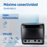 EAN 8435364319178 - iggual TP7001-3I 203 x 203 DPI Alámbrico Transferencia térmica Impresora de recibos imagen 6